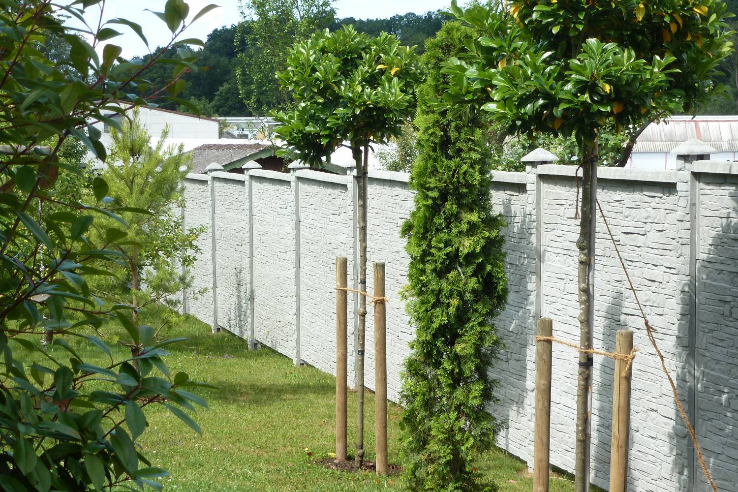 Jednostranné betónové ploty